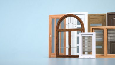 Windows and doora of different types.