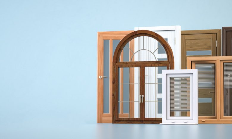 Windows and doora of different types.